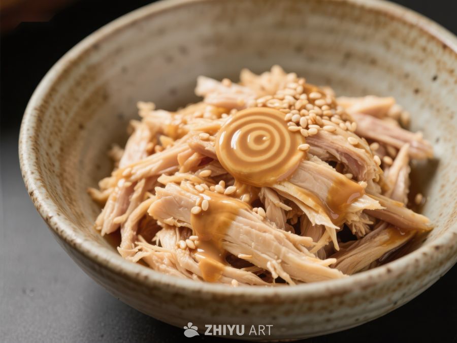 芝麻酱拌鸡丝，美味日式料理 1786