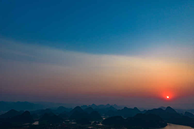云南普者黑5A景区航拍 