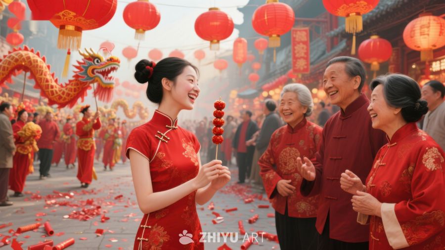 欢庆春节，家人共聚一堂 36