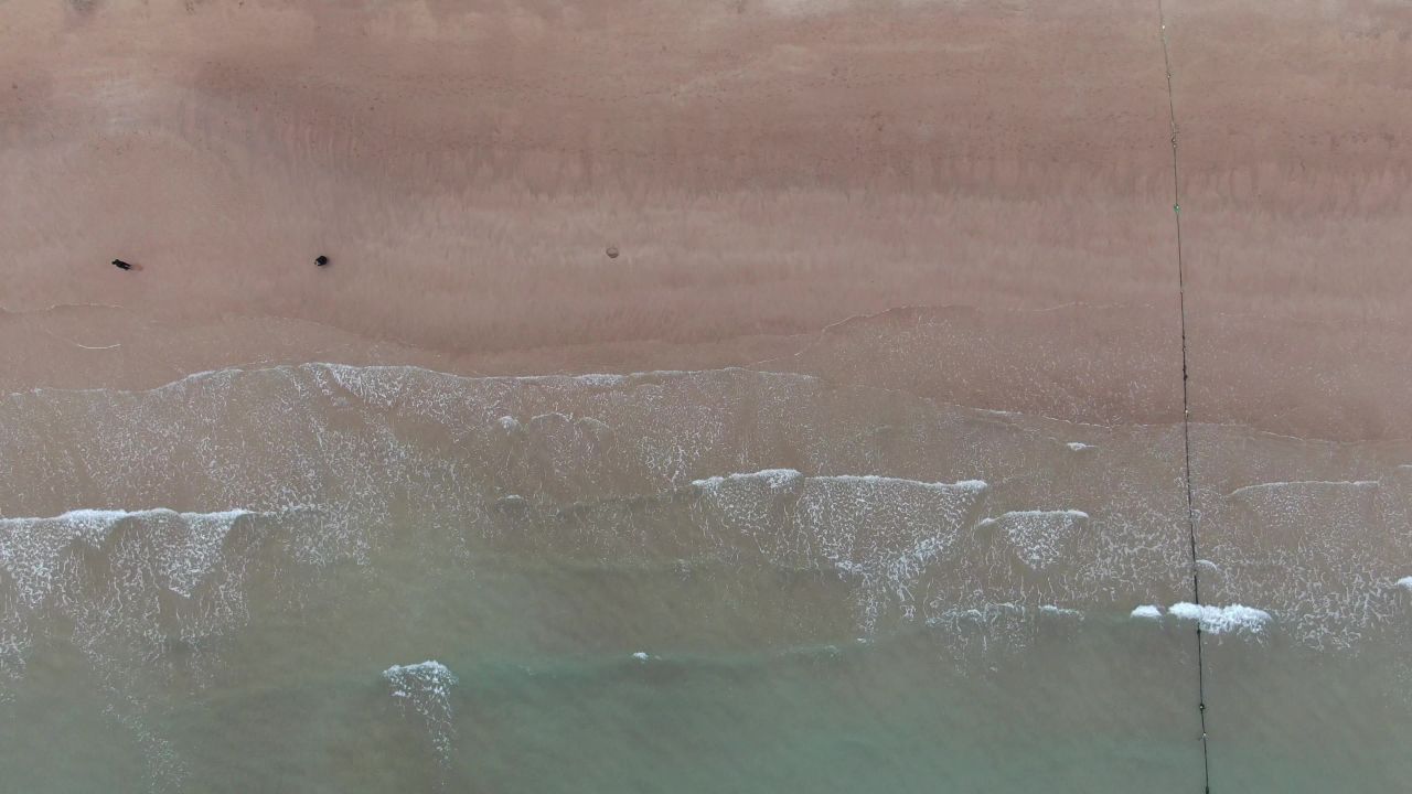 大海海洋沙滩海浪自然风光 