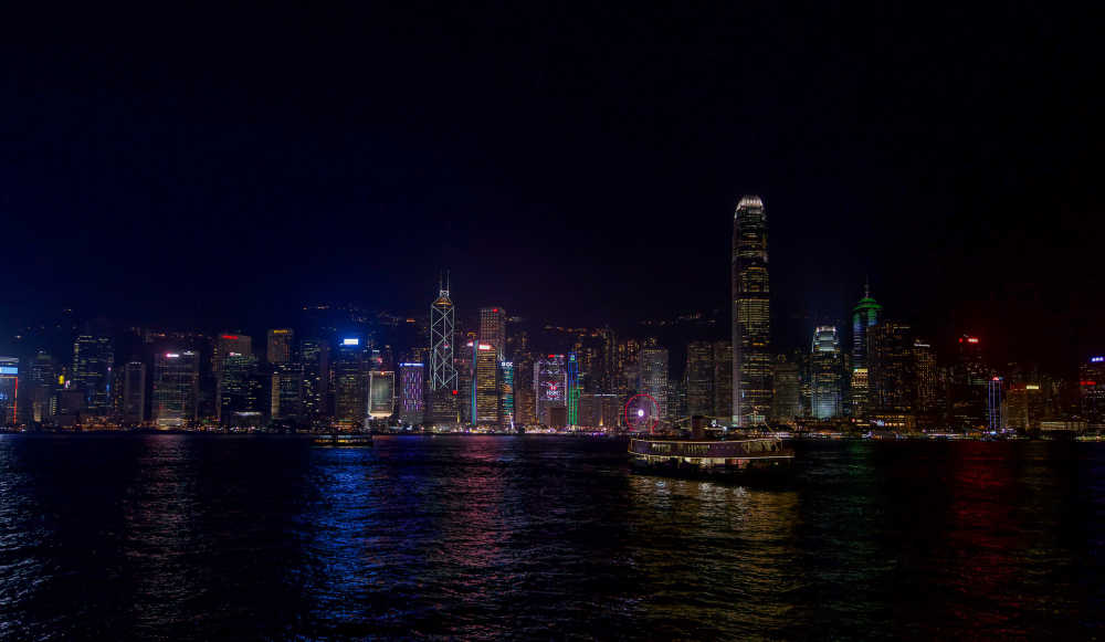 香港维多利亚港夜景