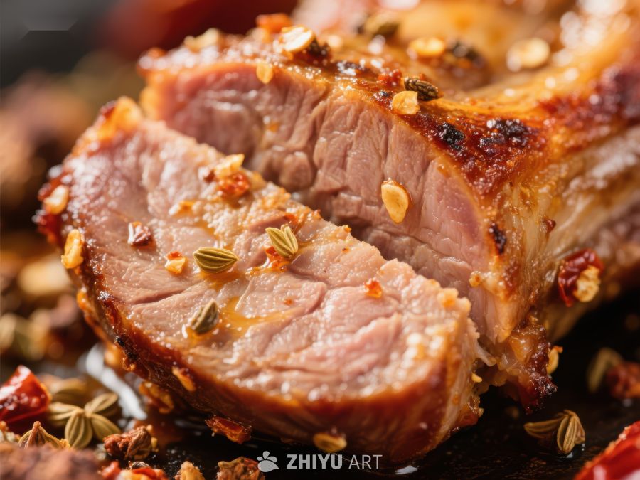香辣烤肉，诱人美味