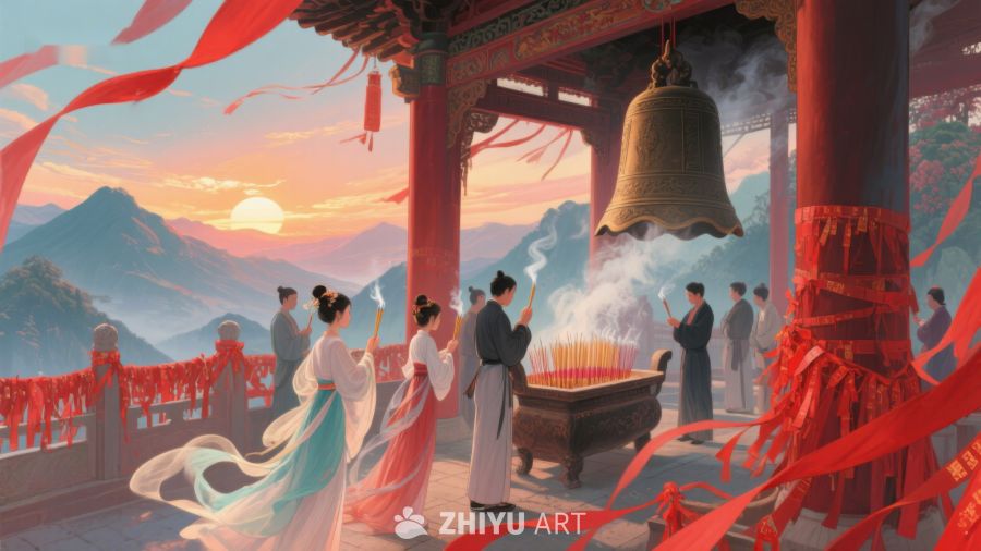 古寺祈福，钟声悠扬 24