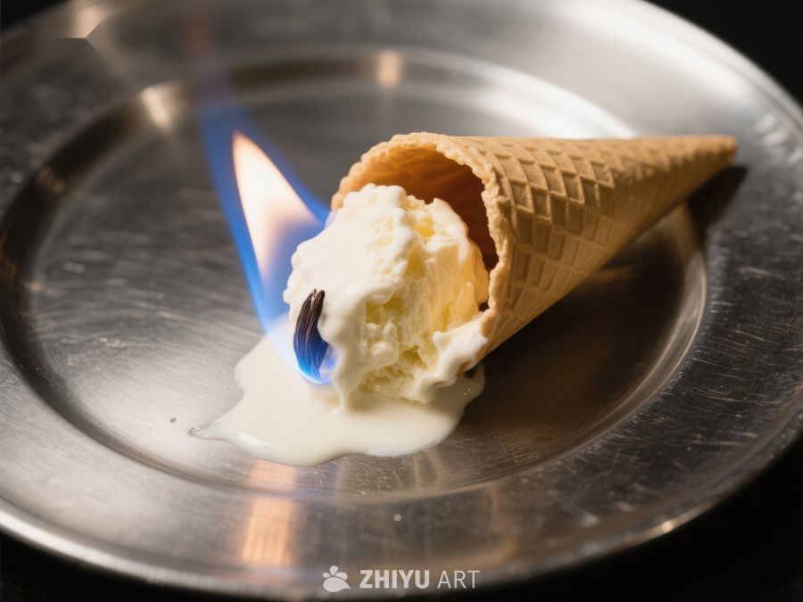 火焰舔舐的冰淇淋锥 201