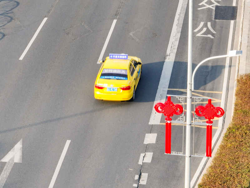 航拍昆山城镇道路风光新春氛围 66