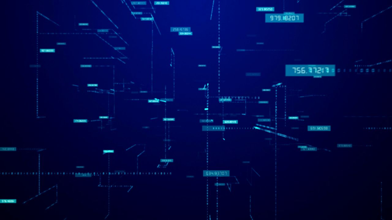 数字科技流动代码字母抽象互联网络金融视频素材 2
