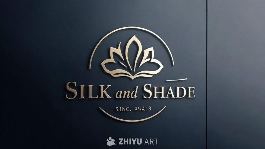 深蓝色背景上，金色文字“Silk and Shad