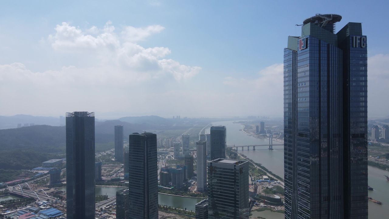 珠海横琴新区航拍