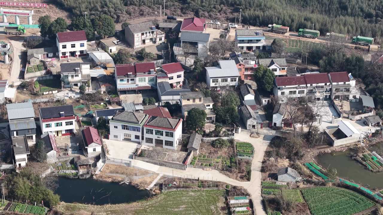 乡村全景俯瞰