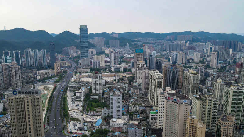 贵州贵阳城市建设航拍摄影图