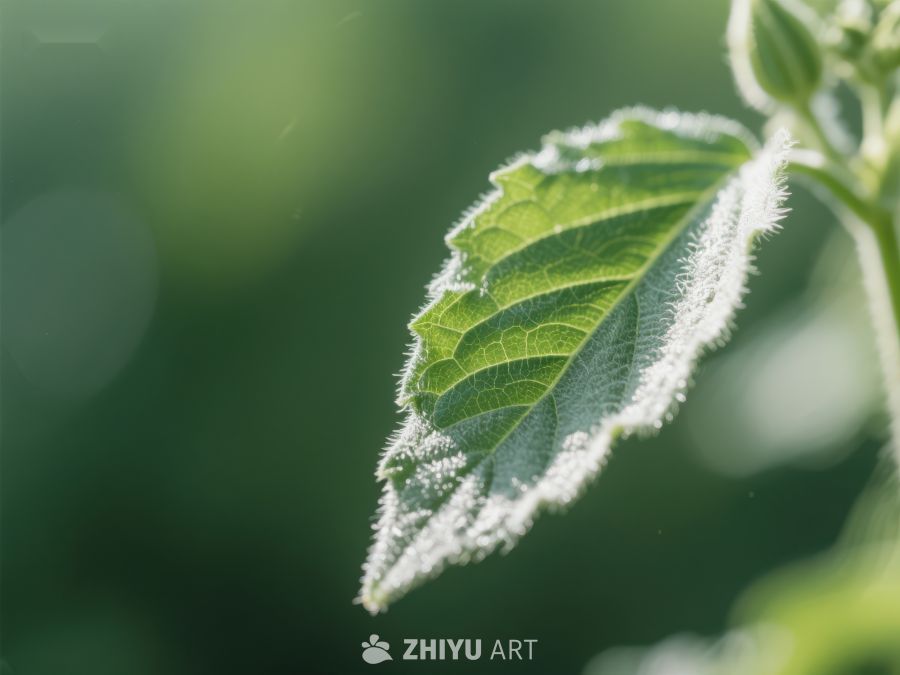 绿叶上的露珠特写 180