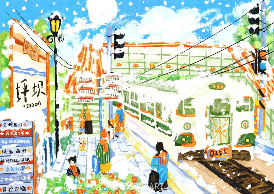原创治愈插画作品素材四季节气节日自然 73