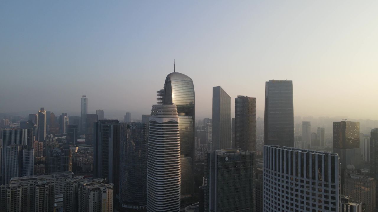 广州珠江新城航拍