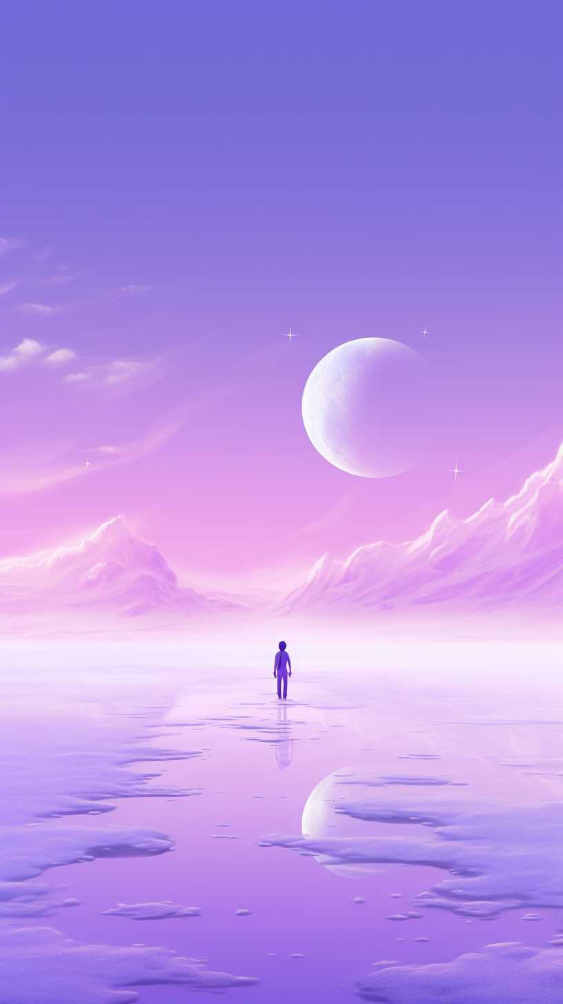 紫色唯美背景图