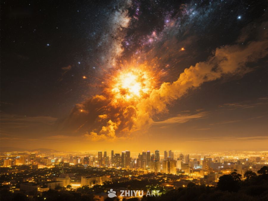 城市夜景与星空爆炸奇观 11