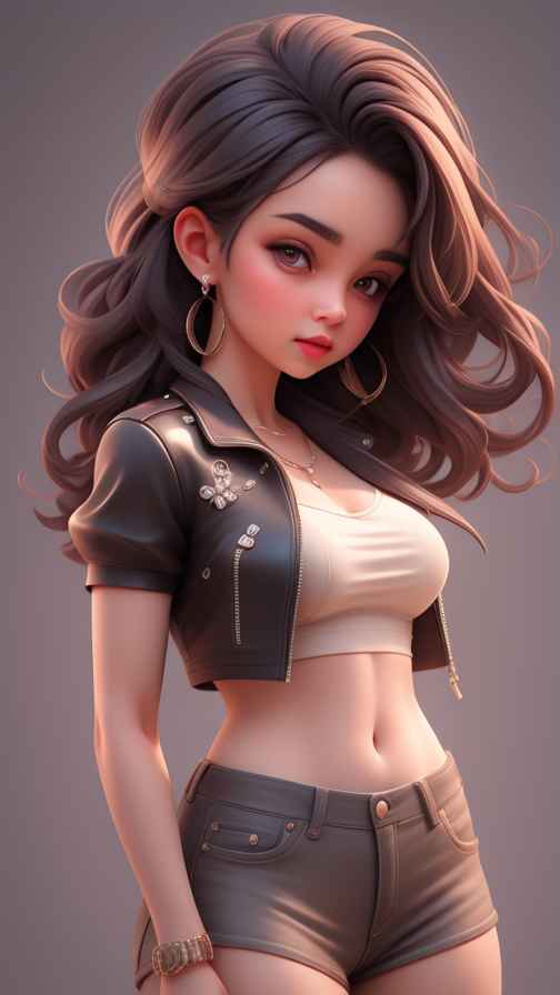 穿牛仔的女孩