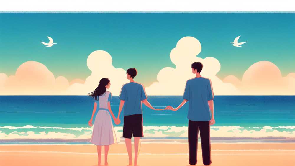 海报情侣插画