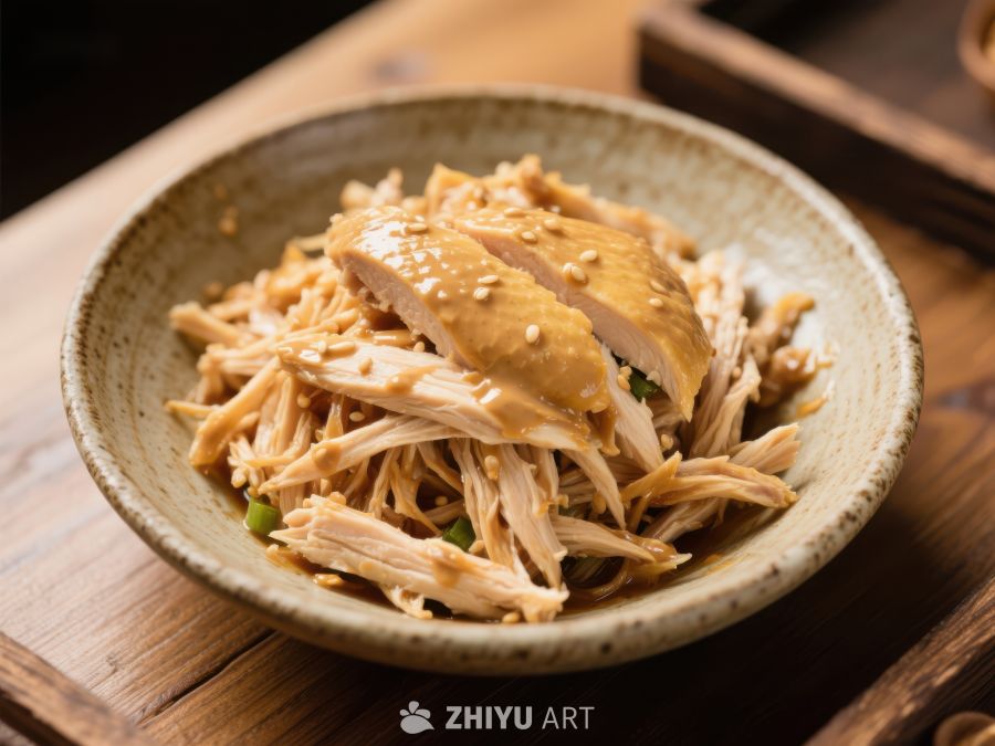 美味鸡肉丝配芝麻酱 1013