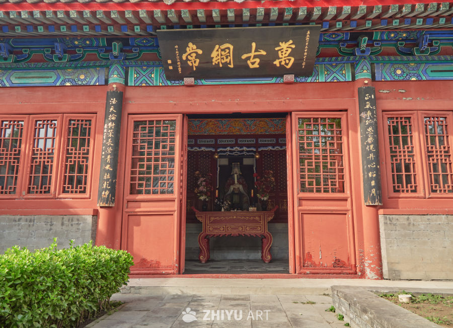 文天祥祠内中式古建庙宇