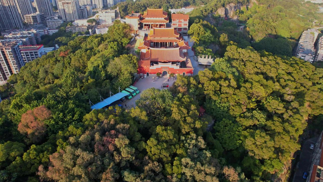 航拍福州照天君宫景观 6