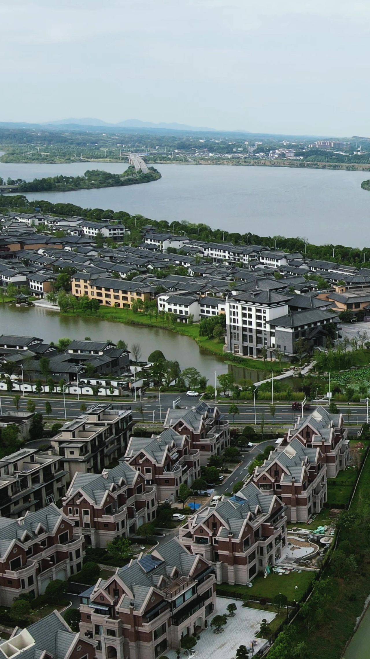  湖南常德司马古镇竖屏航拍