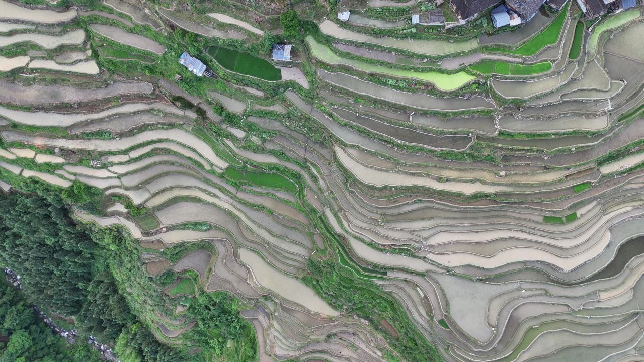 贵州网红加榜梯田航拍 3
