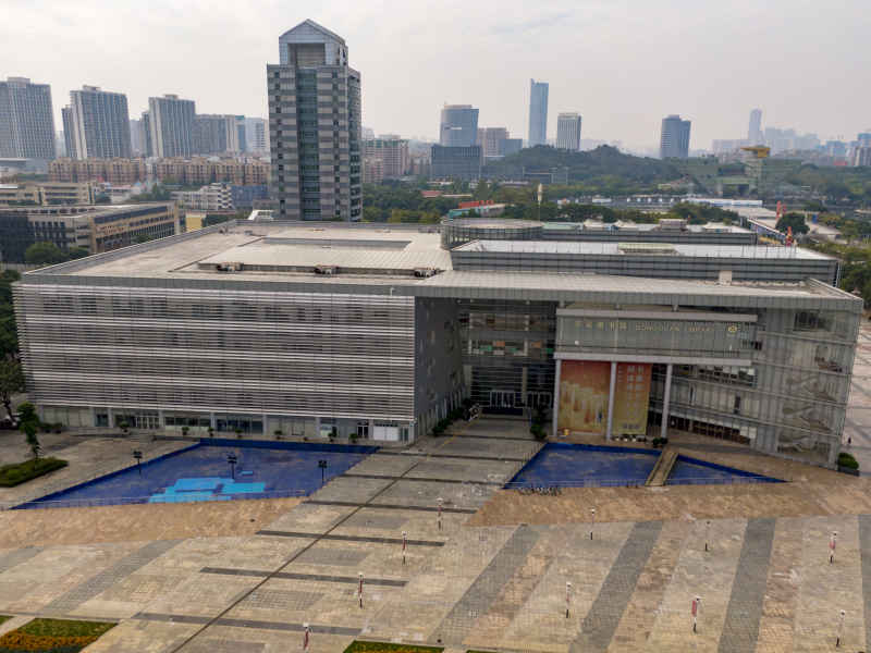 广州东莞城市风光航拍摄影图