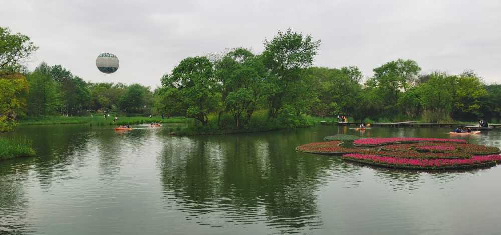 西溪湿地热气球