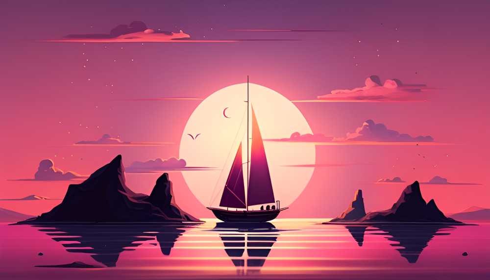 桃红色船只背景