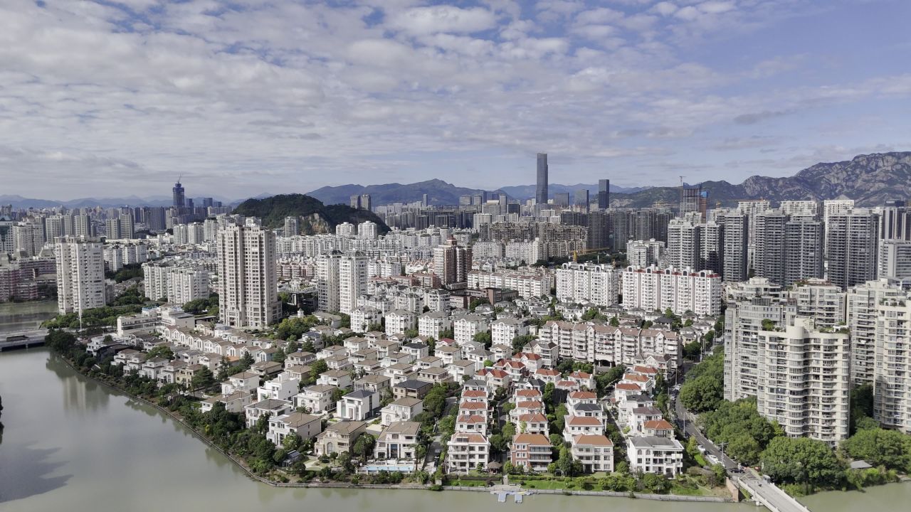 温州晴天城市航拍 1