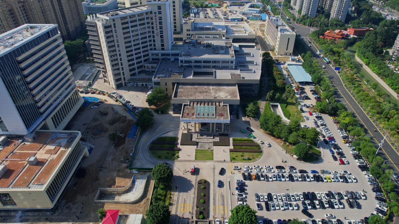 航拍福建省立医院南院