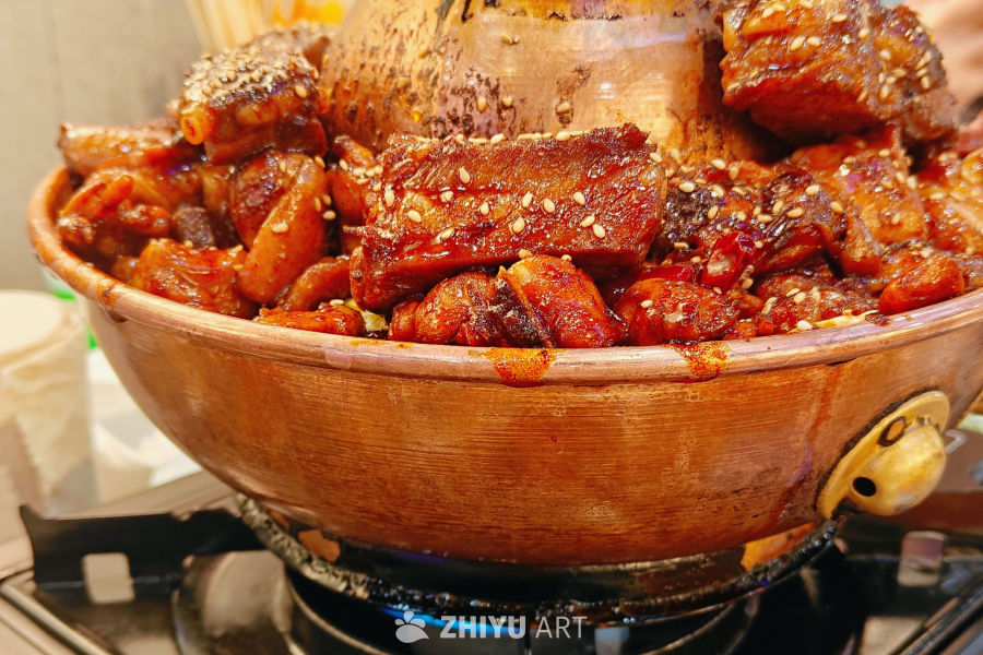 火锅鸡美食诱惑