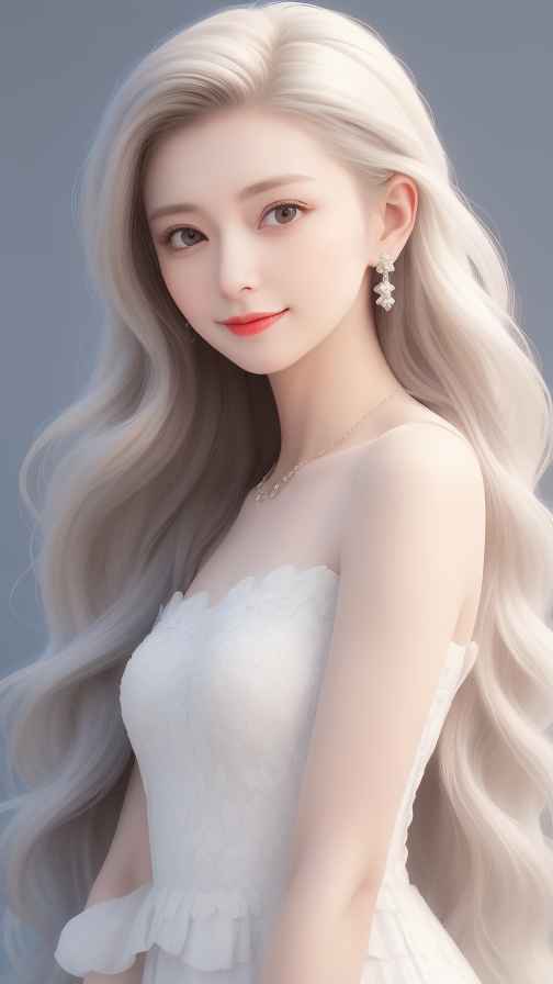 酷酷的白色衣服人像
