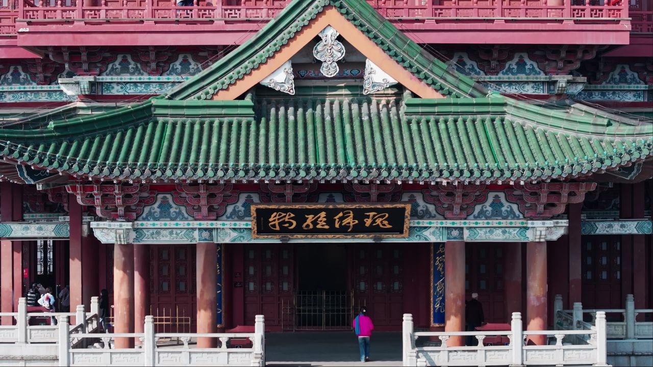 江西南昌滕王阁城市建筑航拍 2