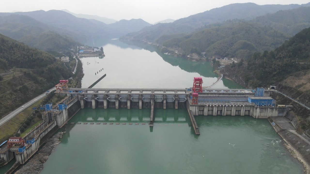 湖南沅江风光航拍 
