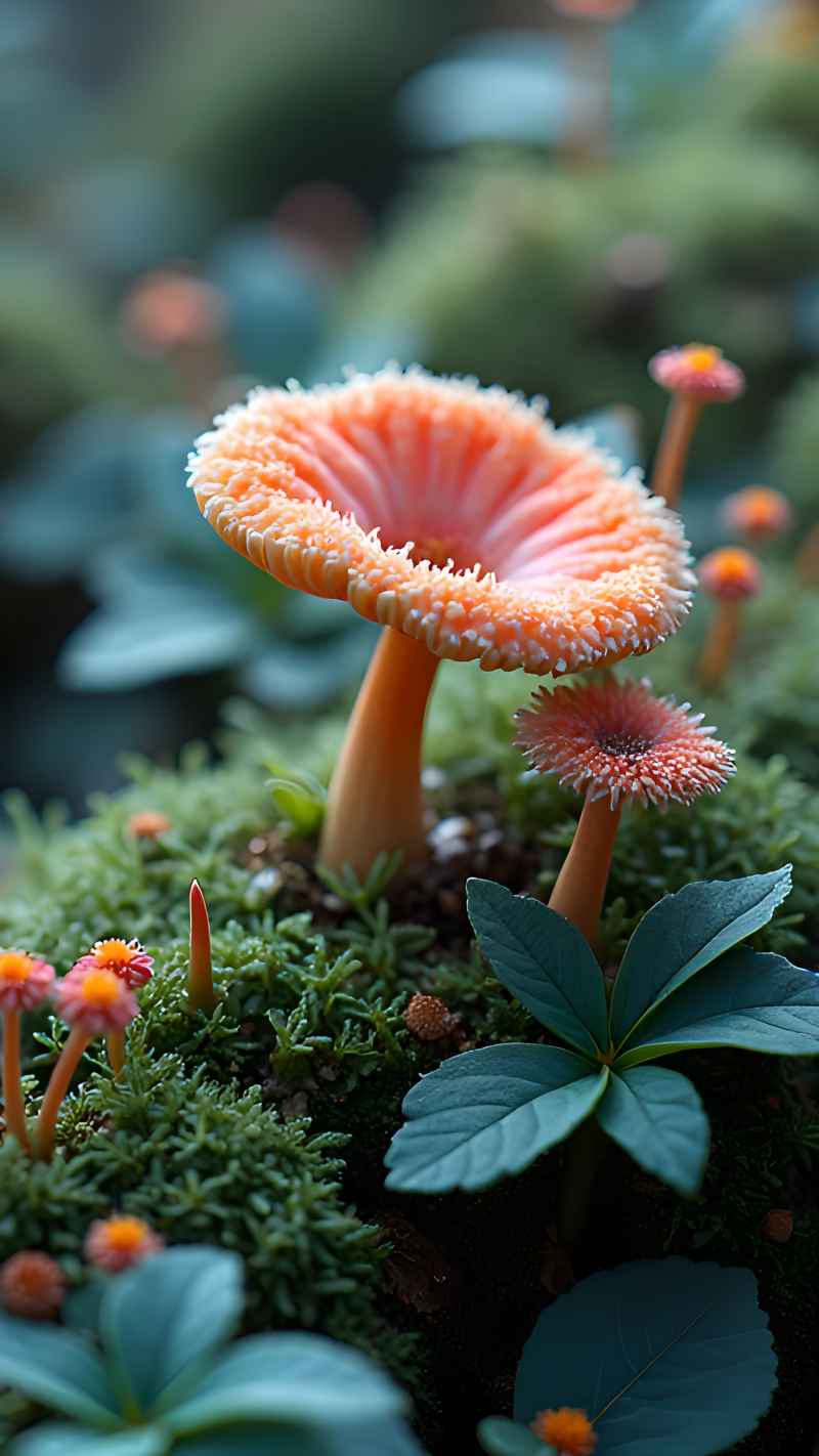 大山森林里的微距世界花朵植物 22