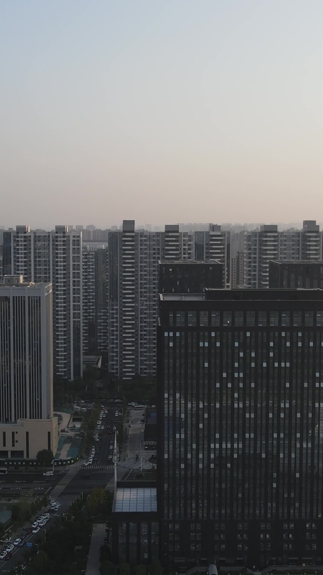 都市日落全景
