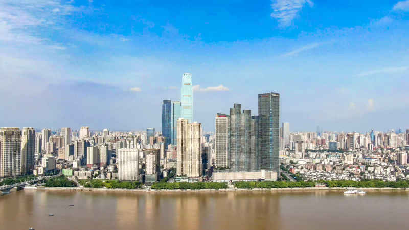 湖南长沙五一商圈航拍