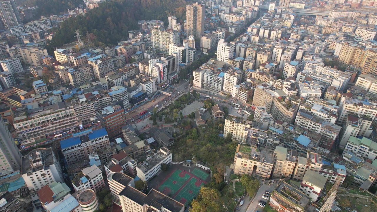 贵州遵义城市建设航拍