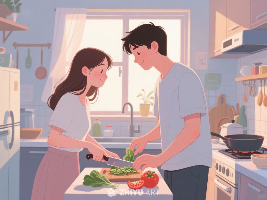 厨房里的温馨合作 22