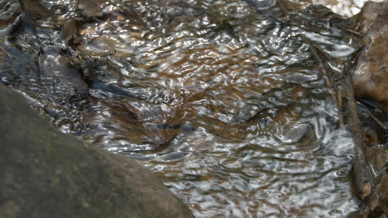 山泉水矿泉水潺潺小溪流水瀑布 43