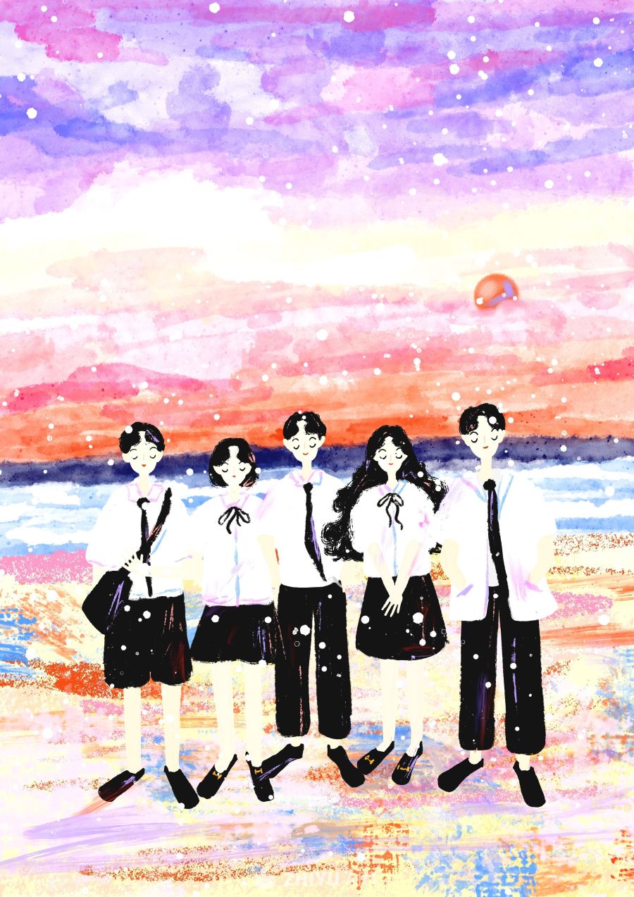 原创治愈插画作品素材四季节气节日自然 3