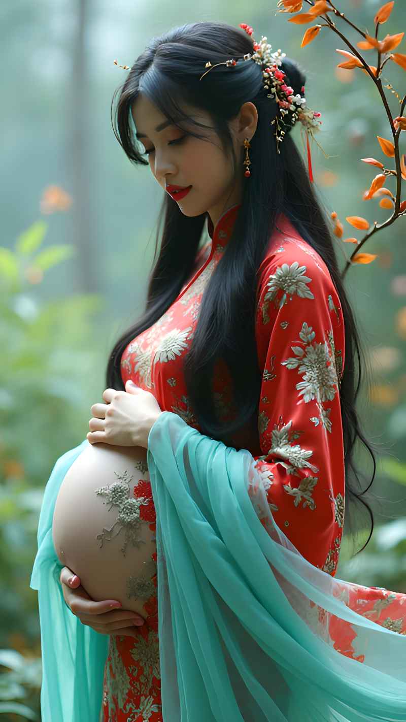 红色女子户外拍摄系列高清艺术视觉 26