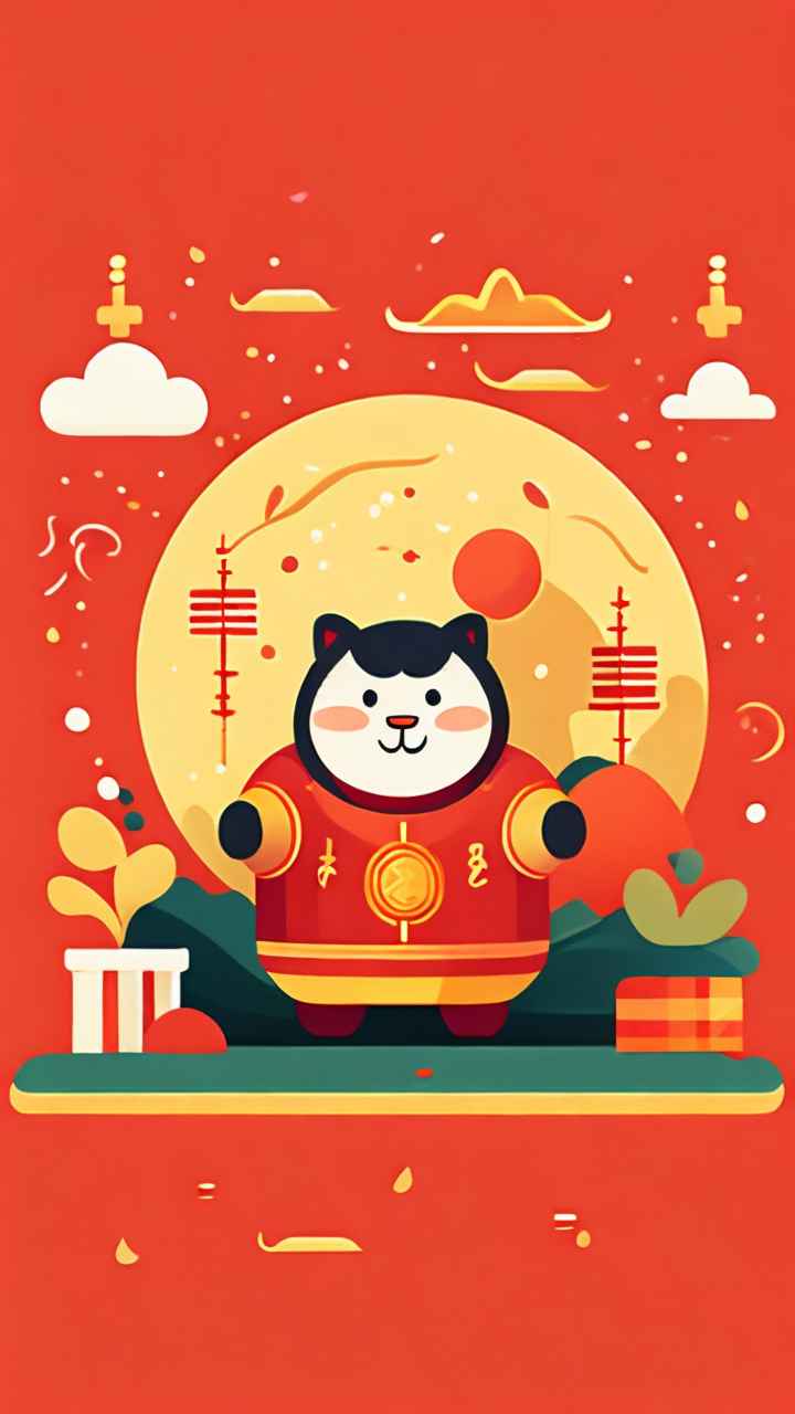 春节压岁钱简约插画 21