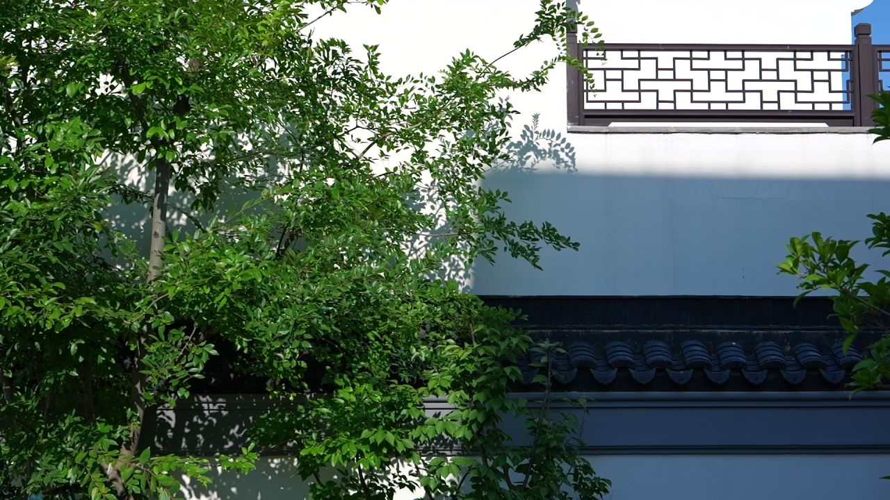 中式建筑空镜头
