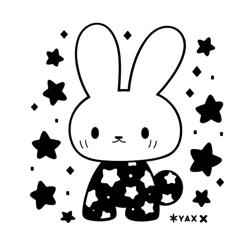 兔子贴纸素材 10