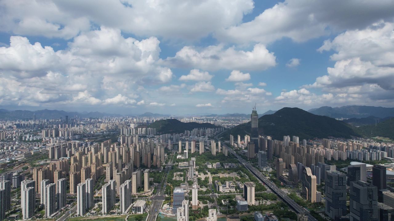 温州城市大景航拍