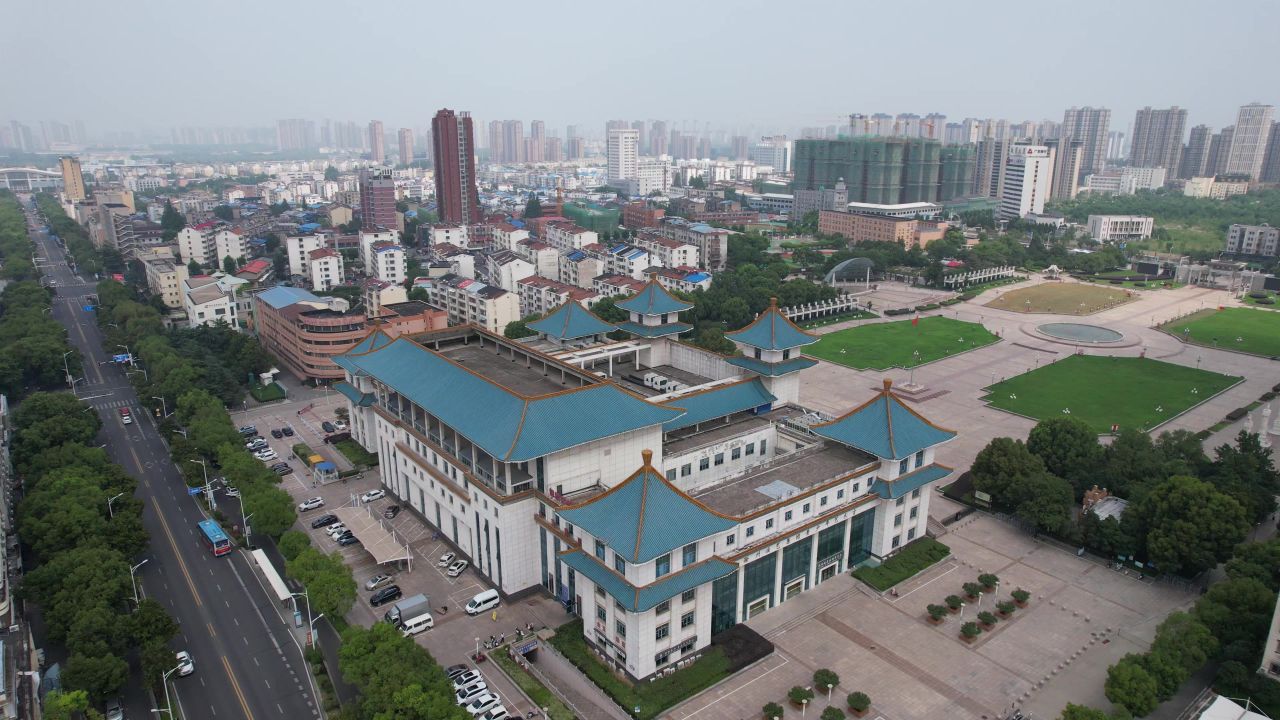 安徽滁州城市建设航拍 