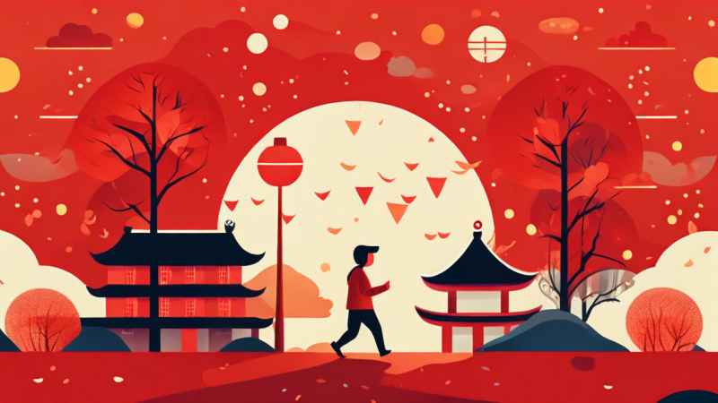 春节拜岁简约插画 1