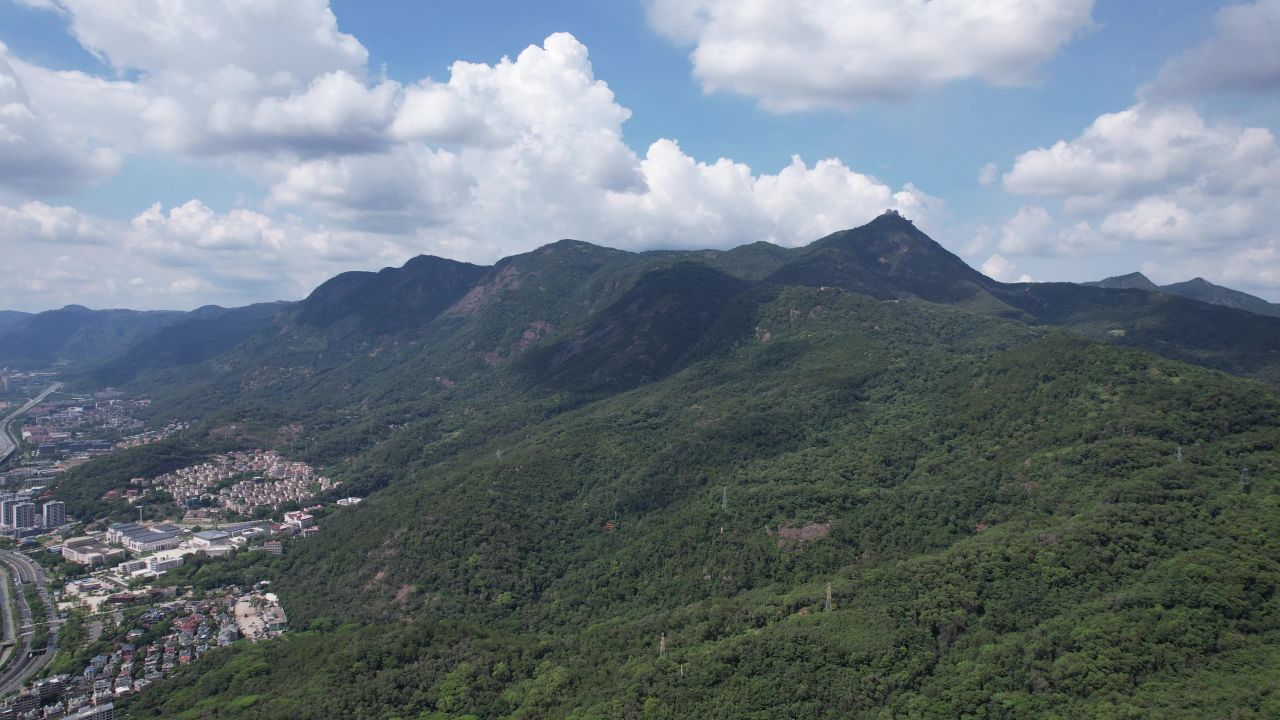 福建福州鼓山风景区航拍